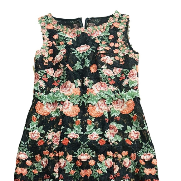 MARCHESA***Floral Guipure Lace Midi Dress***US 6 $795 - Picture 3 of 5